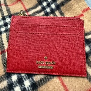 NWOT Kate Spade Red Card Holder